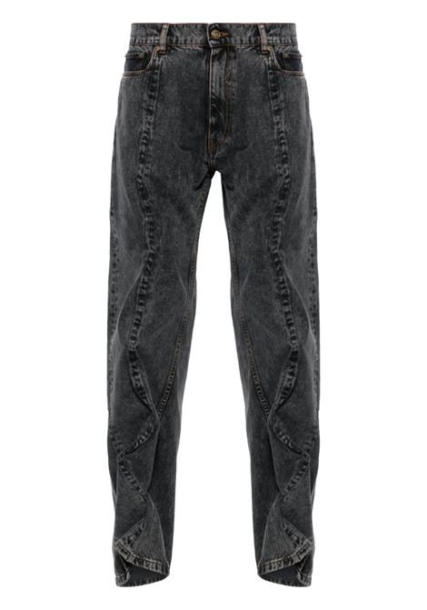 jeans evergreen wire unisex neri in cotone Y/PROJECT | 207PA008VINTAGE BLACK